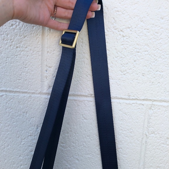 TRUFFLE CLEAR CROSSBODY BAG NAVY BLUE 100% LEATHER - Picture 4 of 6